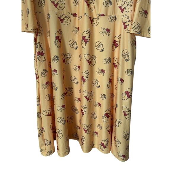 Her University Disney Winnie the Pooh Hunny Pot Dress Juniors Size XXXL Yellow - Picture 3 of 13